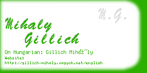 mihaly gillich business card